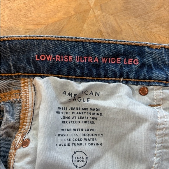 American Eagle Outfitters NWOTSydney Sweeney Low Rise Ultra Wide Jeans Low Rise - Picture 5 of 10